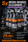 Preview: IRON WHEEL CLEANER 5 x 1 L Sprühflasche "exclusiv product"